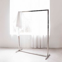 지엔디스플레이 주문제작 스탠드 디자인행거 옷가게 인테리어 튼튼한헹거 쇼핑몰 백화점 고급 파이프 스텐드옷걸이 행거, 07. 골드