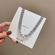 유럽과 아메리카 쿠바 체인 힙합 스트리트 메탈 볼드 체인 체인 개성있는 목걸이