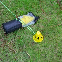 타프 텐트팩경고등 팩커버등 단조팩안전가드 팩걸림방지 10개 1세트 + 파우치