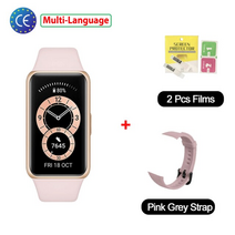 가성비 스마트워치 블루투스 시계 Huawei Band 6 Smartband Bloed Zuurstof 1.47 Amoled 화면 Hartslag 추적기 수면 모니터링 10, 2-파이 씨엔 에스에프
