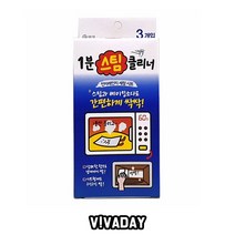 애경 1분스팀클리너 전자렌지 세정시트 3개입, 8개
