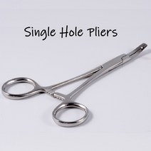 천공기 PHC파일 펀칭기일회용 생검 피부 펀치 앵커 지주 튜브 도구 펜치 외과 강철 전문 피어싱 장비, 12 Single Hole Pliers