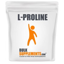 해외 BulkSupplements L Proline 프롤린 아미노산 2000mg, 1개