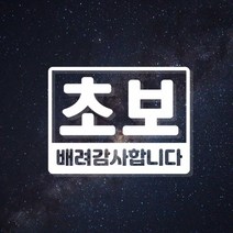 [판애드몰] C118 초보운전 사각, 20 x 16 cm, 백색