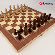 휴대용 CHESS 체스판 <원목 접이식 체스 (일반형 & 자석형)>, 자석형, 중형 (29 x 29cm)