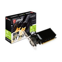 MSI 지포스 GT710 D3 1GB LP 무소음 V2 그래픽카드, 1개, 선택하세요