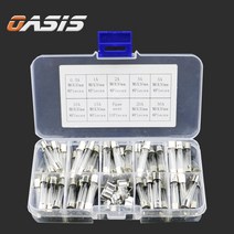 FUSES 유리관휴즈 시트 6*30mm 72개 중형세트 유리퓨즈 0.5~30A, A34:중형(6x30mm)세트