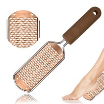 INFILILA 4피스 풋 래스프 굳은살 제거제 전문 페디큐어 풋 파일 양면 풋 스크러버 풋 파일 페디큐어 풋 스크레이퍼 풋 그레이터 페디큐어 풋 파일 키트 습식 및 건식 발용, 1pcs