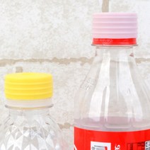 실리콘 페트병뚜껑 2개 콜라빨대캡 위생적인 보관용 생수통