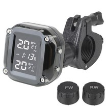 타이어모빌리티키트 공기압 주입기 버섯패치 오토바이 TPMS 타이어 공기압 모니터링 시스템 LCD 디스플레, 01 Motorcycle TPMS