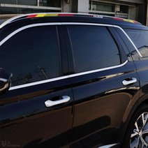 [JS AUTOMOTIVE] 팰리세이드 루프렉 레일 지붕천장 엠블럼 데칼 랩핑 튜닝 몰딩 스티커 인테리어 자동차 용품, 블랙_이탈리아