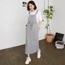 갠소 서스펜더 스트링 롱 원피스