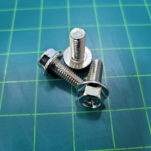 니켈플랜지 육각볼트 십자머리 M8X15/M8X20 소포장 판매, M8X20(100EA)