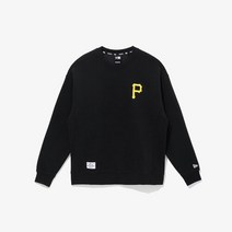 뉴에라 [뉴에라][공용]MLB 레이즈드 임브로이더리 피츠버그 파이어리츠 맨투맨 블랙 (13338649)