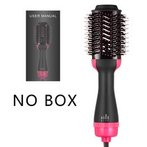 빗고데기 헤어 드라이어 volumizer 살롱 뜨거운 열 에어 패들 스타일링 브러시 음이온 발생기 3 4 in 1 straightener 컬링 도구 링크, EU 플러그, 로즈 레드 박스 없음