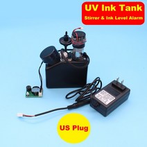 UV 잉크 탱크 흰색 교반기 에어 필터 레벨 알람 DTF AB 필름 프린터 믹서 Apaptor 포함, [02] Tank With US Plug