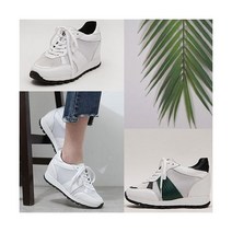 티투알 T2R 7cm키높이 수제화 스니커즈 폴리안 W169 화이트 블랙