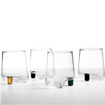 자페라노 글라스 감바 데 베로 컬렉션 컬러 텀블러, 투명(클리어)