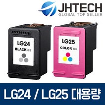 LG24 LG25 잉크 LIP2250 LIP2210 2230 2290 2270 2250C, 1Ea, LG LIP2290 잉크 LG25 XL 대용량 완벽호환 컬러
