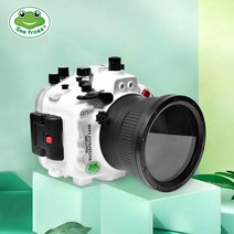 DSLR 카메라 입문용 seafrogs 40 미터 방수 케이스 용, 90mm, 하얀