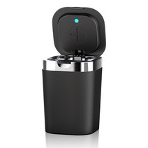 냄새차단 LED 차량용 재떨이, 블랙