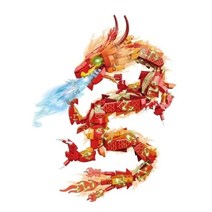 레고호환블럭 용빌딩 블록 신화 드래곤 생물 애니메이션 토템 장식 예술 크리스마스 선물, 02 C0470 550pcs