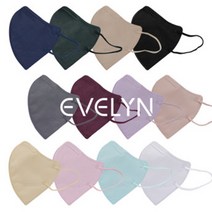 에블린 컬러마스크 마스크 10매 패션마스크, 중형(M), 슈가민트 10매