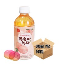 웰그린 복숭아 녹차 500ml x10개입(1박스), 단품, 단품