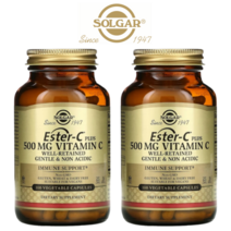 (1+1) 솔가 에스터C 플러스 500mg 100 야채 캡슐 2팩
