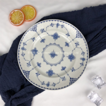 유럽 존슨브라더스 블루 덴마크풍 식기 고급 패턴 세라믹 티포트 밀크팟 슈가팟 찻잔 티팟세트, 8인치 평판개