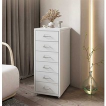 공간활용 미니 캐비넷 연철 거실 수납장 속옷 박스, 크림퍼플 6단