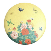 디자인가안채 양면손거울 모란도 75 x 75 mm, 혼합 색상, 5개
