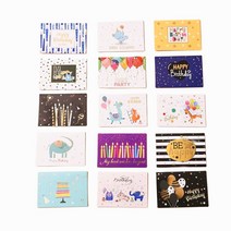 초대장 카드 생일 축하 인사말 카드 15 장 6x9cm DIY 메시지 봉투와 빈 접는, 한개옵션0