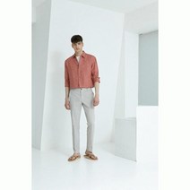 [지이크파렌하이트] 레드 린넨 솔리드 기획셔츠 CBAC5389