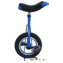 외발자전거 자전거 입문용 균형잡기 한바퀴 피트니스, 단일사이즈, 14인치블루