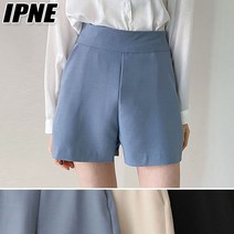 [이쁘네] S~L 오하이 A라인 숏팬츠 바지 팬츠 반바지 데일리 심플 하객룩 여성스러운 세미 정장 여성 여자 기본 무지 베이직 오피스룩 회사 출근룩 결혼식 데이트 키작녀 봄 여름