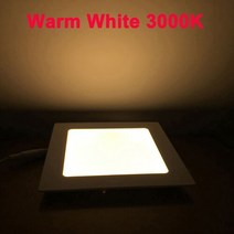 천장 실링 팬 울트라 얇은 3W 6W 9W 12W 15W 18W 24W LED 통 광장 패널/painel 빛 4000K 침실 luminaire Recessed 램프, 02 웜 화이트, 01 3W Round