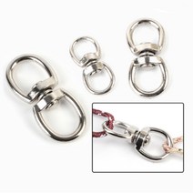 키홀더 부자재 연결링 돌아가는 디링 가방고리 8자 팔자 링 이중 두겹 오링 회전형 고리, 사이즈, 1개