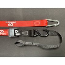 깔깔이바 바이크 타이다운 고급형 38mm 와이드 카라비너 소프트 루프 DP