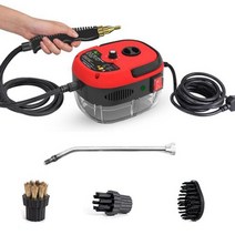 스팀 고압 청소기 차량용 세차기 산업용 업소용 세척기 핸디 분사기 휴대용 2500w 고온 청소 에어컨 레인지 후드, 우리를, 220-240v, 빨간색
