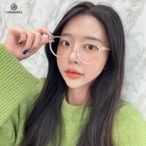 스타일자키 모던 슬림 뿔테 둥근 안경테