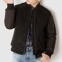 남자숏패딩 어깨포켓 울배색 아우터 패딩