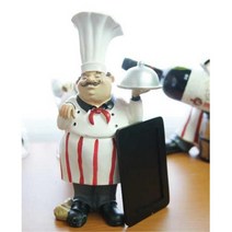 장식소품 식당 선반장식 요리사 인형 미니어처소품