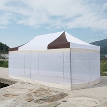 베이직 2x2 캐노피천막 캠핑천막 감성천막 포장마차 야외천막 접이식천막, B일체풀 2X2 베+브