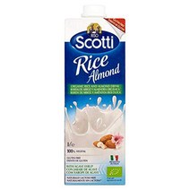 Riso Scotti Organic Rice Drink with Almond - 1L (35.19 fl oz), 1