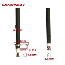 돼지꼬리히터 6.6mm 스트레이트 저항 스테인레스 스틸 304, 110v, 300w 320mm, 설치 판, [01] Install plate