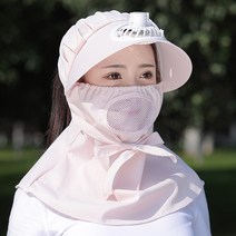 Vkkn 선풍기 모자 썬캡 선풍기 썬캡 2023 아웃도어 페이스 프로 선캡 농사일 썬캡 충전 선풍기 채다모 여름 레이디, 인디안핑크