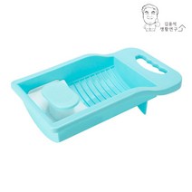 반자동 미니 논슬립 애벌 빨래판 속옷 양말 간단세탁 김용석생활연구소, 1개, 블루