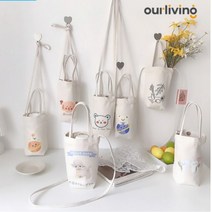 캔버스 드링크백 텀블러 캐리어 컵홀더 에코백_2023799EA