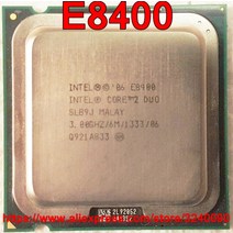 인텔 CPU 코어 2 듀오 E8400 프로세서 30GHz 6M 1333 듀얼 소켓 775 판매 빠른 정품 E8500 E8600